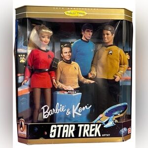 Vintage Star Trek  Collector's Edition Barbie and Ken Giftset